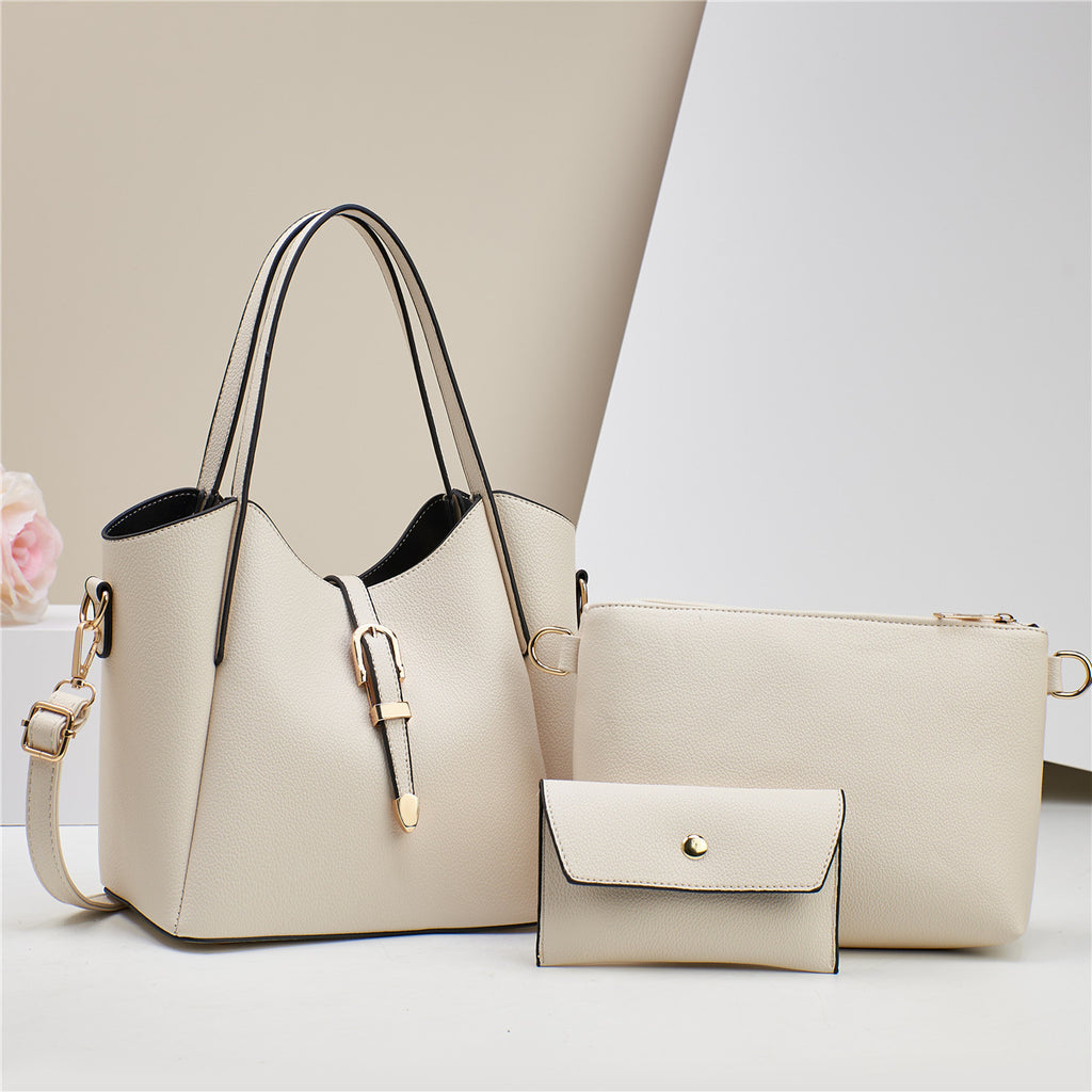 Large Capacity Totes Three-piece Portable Shoulder Bag - orevele