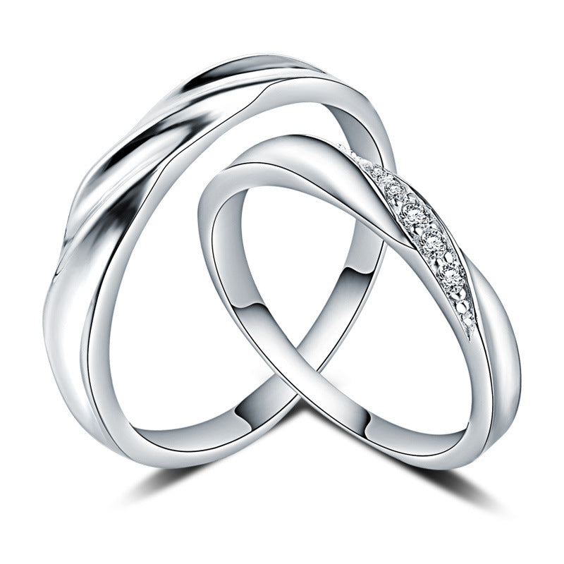 Personalized New Zircon Rings For Couples - orevele