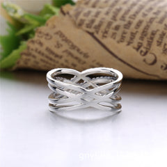 Vintage Cross Sterling Silver Ring - orevele