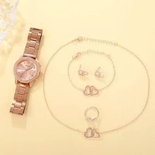 Load image into Gallery viewer, Rose Gold Elegance Watch Ensemble - orevele