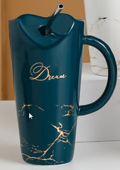 Heart-shaped couple ceramic cup - orevele