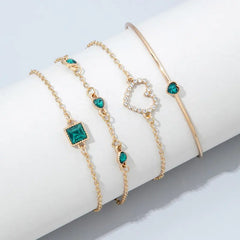 Inlaid Bracelet Jewelry Set - orevele