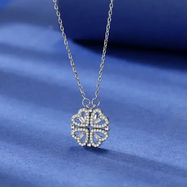 Titanium Clover Pendant Necklace - orevele