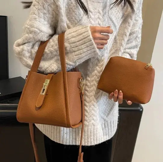 Retro Chic Bucket Bag - orevele