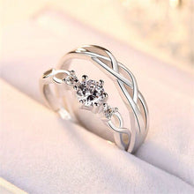 Load image into Gallery viewer, Simple Diamond-studded Couple Rings - orevele