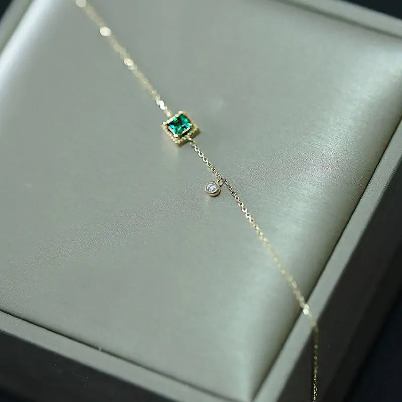 Emerald Shine Chain Bracelet - orevele