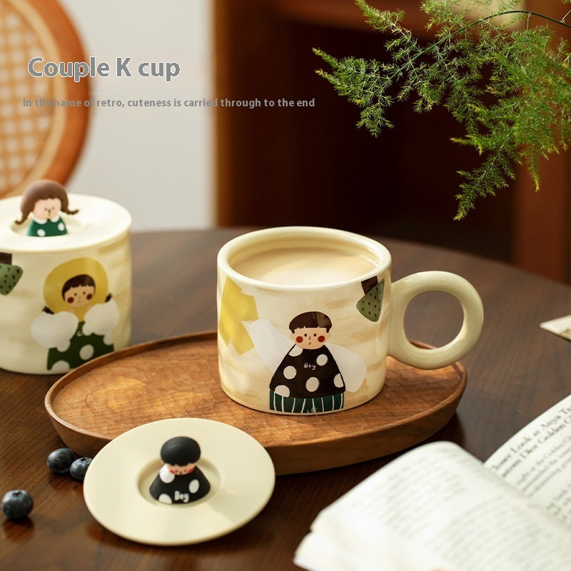 Adorable Peekaboo Character Ceramic Mug - orevele