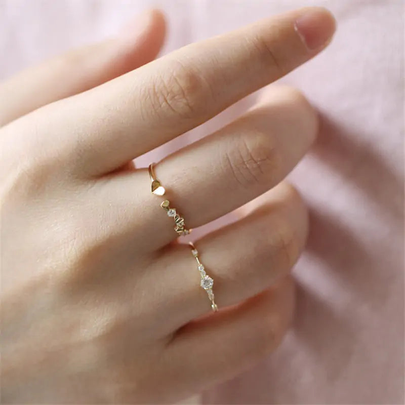 Elegant Crystal Bridal Ring - orevele