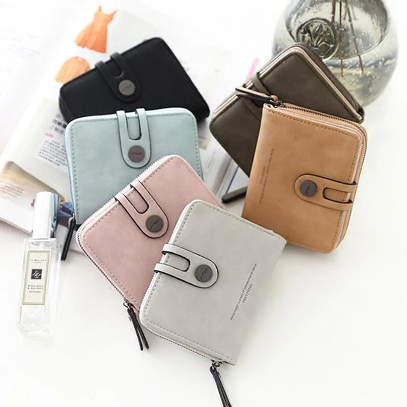 PRETTYZYS Compact Button Wallet - orevele
