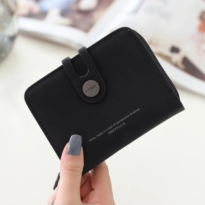 PRETTYZYS Compact Button Wallet - orevele
