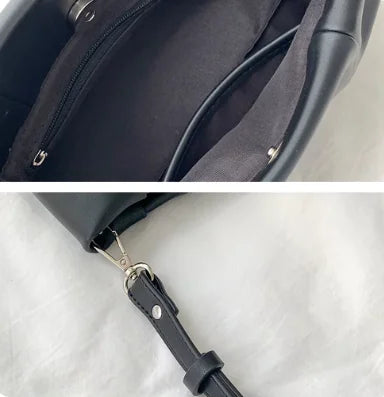 Chic Pleated Crossbody Bag - orevele