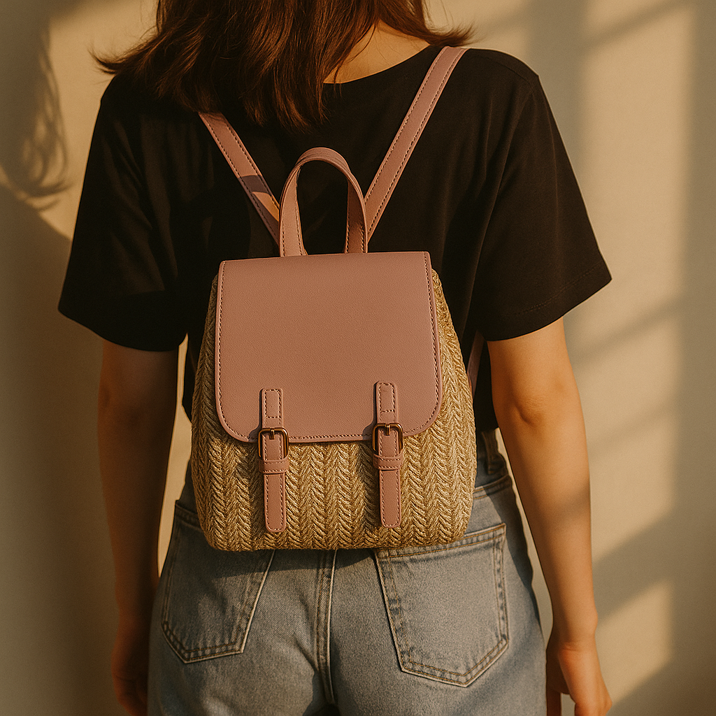The Riviera Woven Backpack - orevele