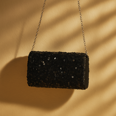 GlimmerArc Sequin Clutch - orevele