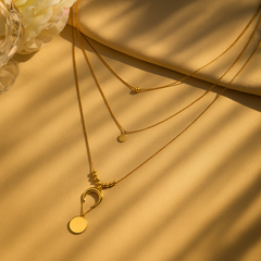 Celestia Layered Pendant Necklace - orevele