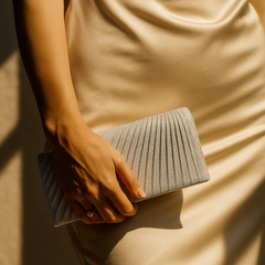 GlitzFold Metallic Clutch - orevele