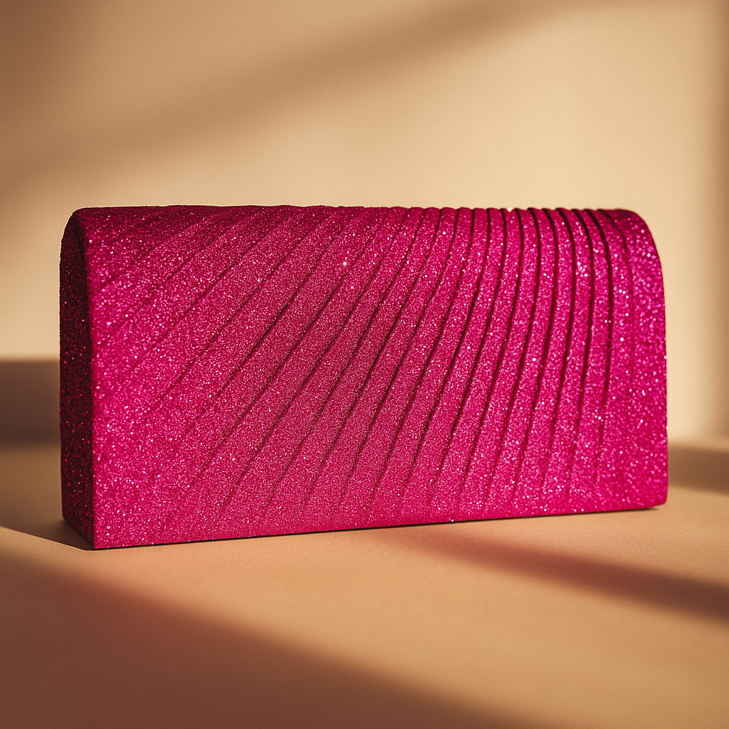 GlitzFold Metallic Clutch - orevele