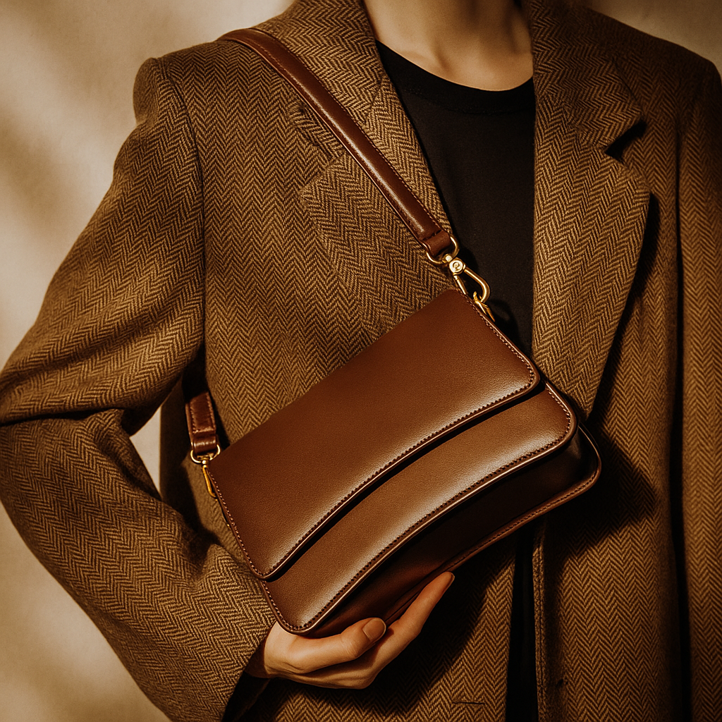 Lustré Curve Shoulder Bag - orevele