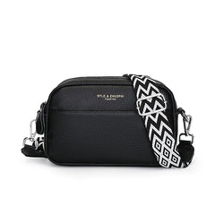 Leather One-shoulder Crossbody Bag - orevele