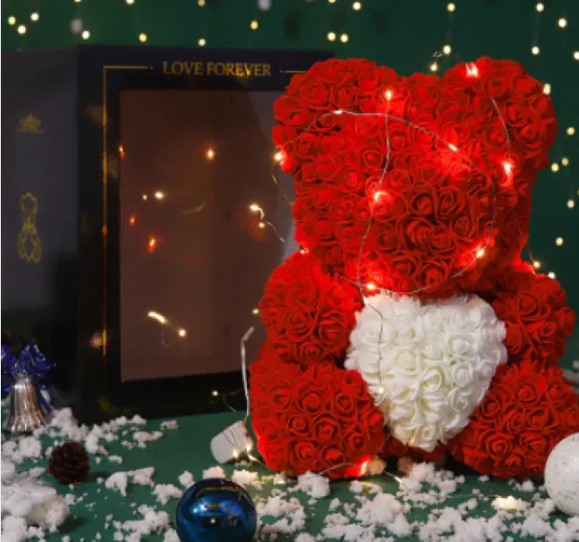 Rose Bear Teddy - Gift For Special Occasion - orevele