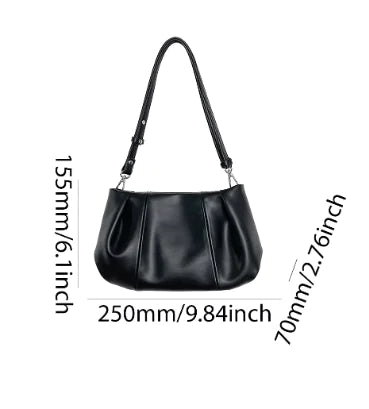 Chic Pleated Crossbody Bag - orevele