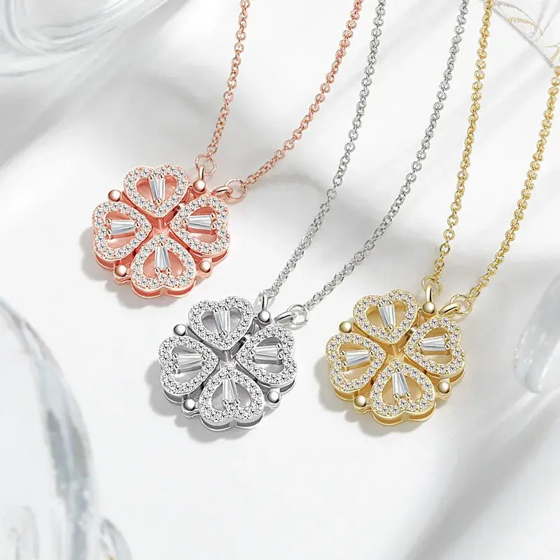 Titanium Clover Pendant Necklace - orevele