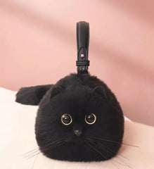 Plush Cat Bag By Orevele - orevele