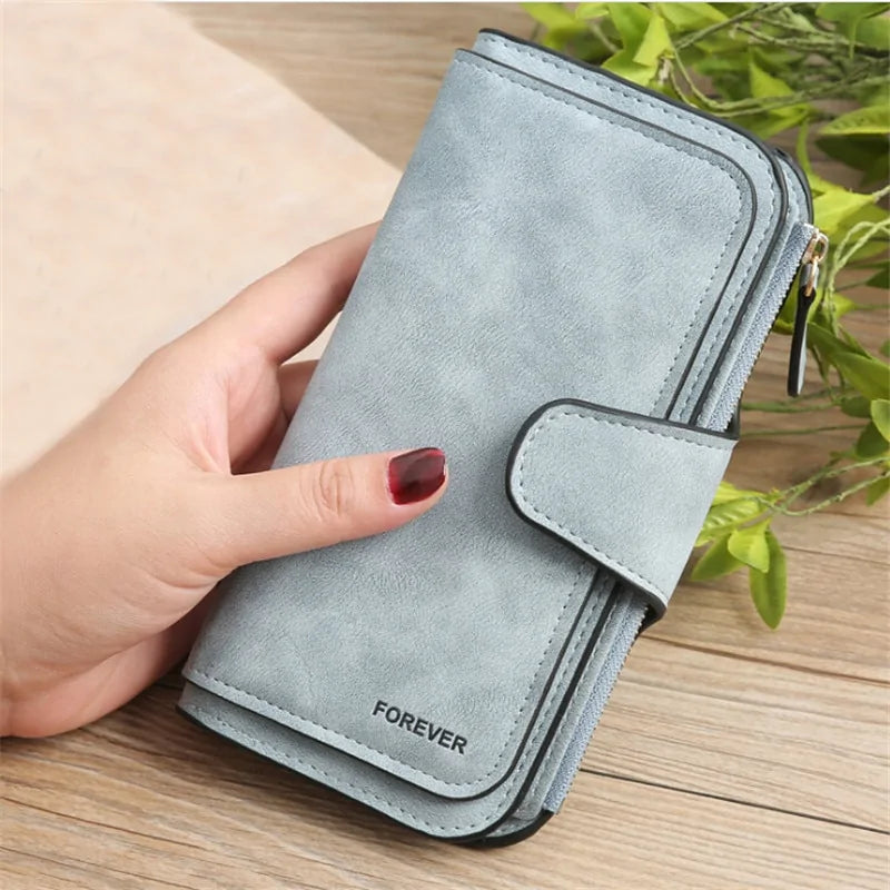 Elegant Leather Women's Clutch Wallet - orevele