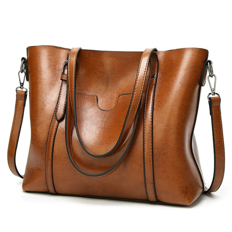 Chic Leather Shoulder Bag - orevele