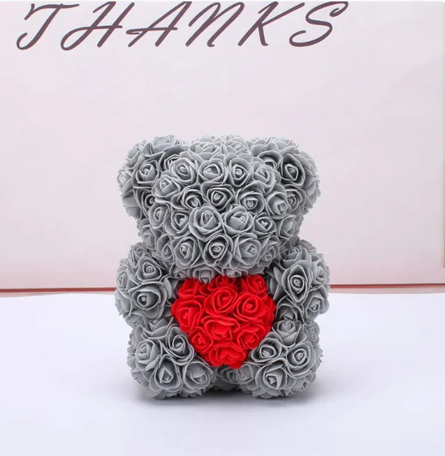 Rose Bear Teddy - Gift For Special Occasion - orevele