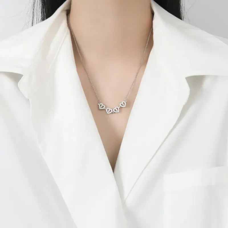 Titanium Clover Pendant Necklace - orevele