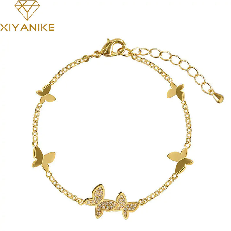 Crystal Butterfly Bracelet - orevele