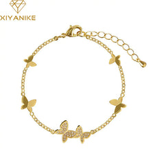 Load image into Gallery viewer, Crystal Butterfly Bracelet - orevele