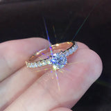 Crystal Charm Ring