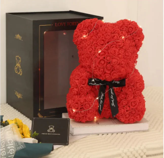 Rose Bear Teddy - Gift For Special Occasion - orevele