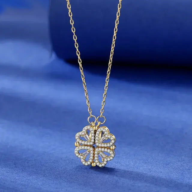 Titanium Clover Pendant Necklace - orevele