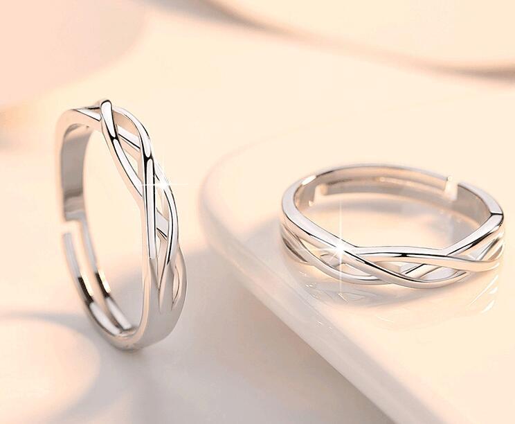 Simple Diamond-studded Couple Rings - orevele