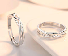 Load image into Gallery viewer, Simple Diamond-studded Couple Rings - orevele