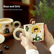 Load image into Gallery viewer, Adorable Peekaboo Character Ceramic Mug - orevele