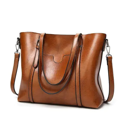 Chic Leather Shoulder Bag - orevele