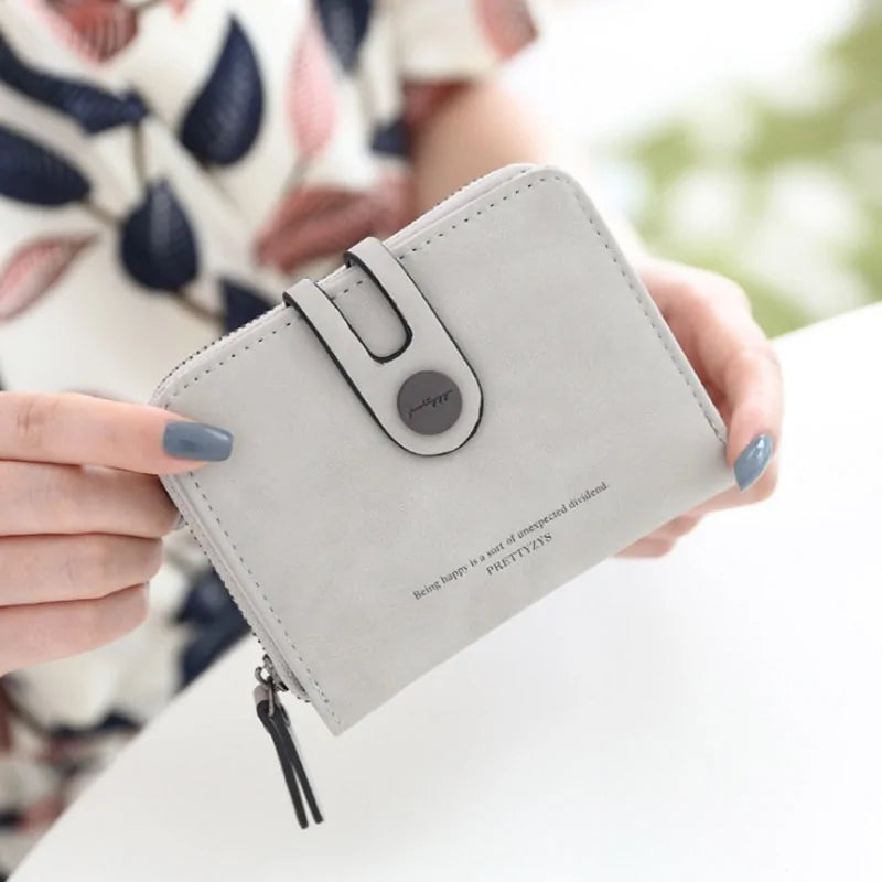 PRETTYZYS Compact Button Wallet - orevele