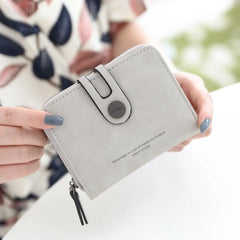 PRETTYZYS Compact Button Wallet - orevele