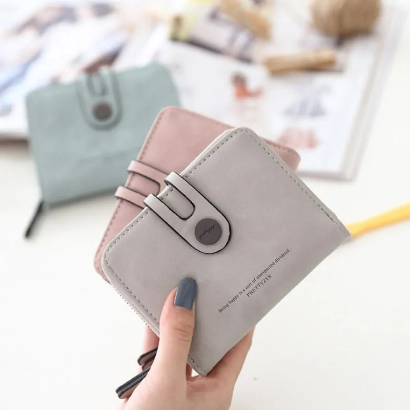 PRETTYZYS Compact Button Wallet - orevele