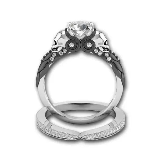 Elegant Silver Crystal Ring - orevele