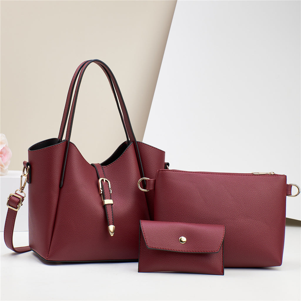 Large Capacity Totes Three-piece Portable Shoulder Bag - orevele