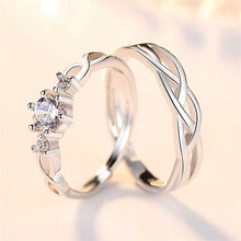 Load image into Gallery viewer, Simple Diamond-studded Couple Rings - orevele
