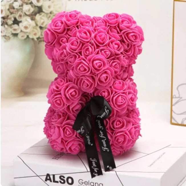 Rose Bear Teddy - Gift For Special Occasion - orevele
