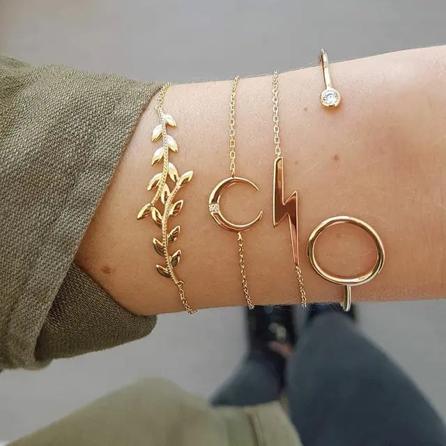 Inlaid Bracelet Jewelry Set - orevele
