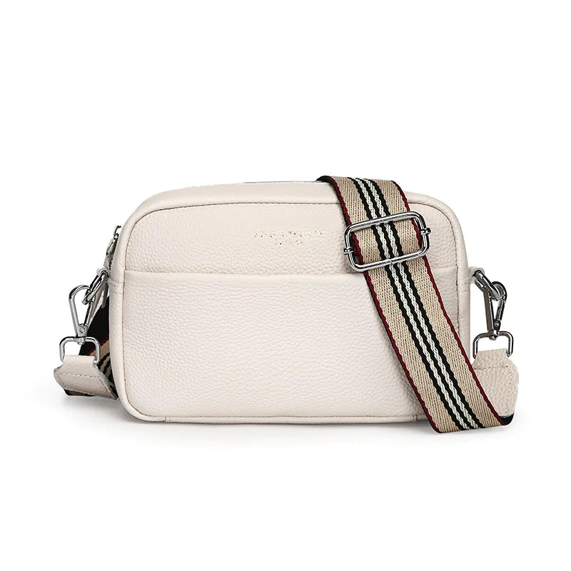 Leather One-shoulder Crossbody Bag - orevele