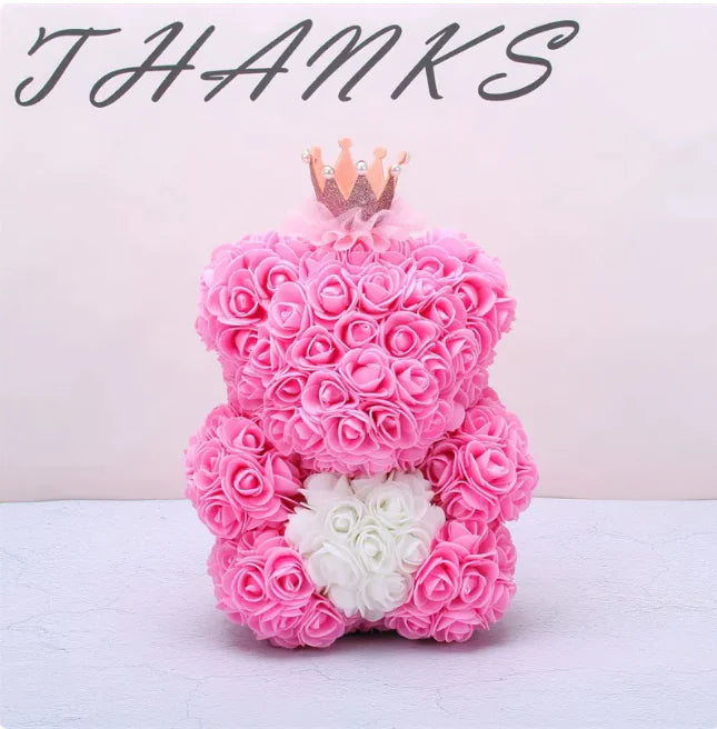Rose Bear Teddy - Gift For Special Occasion - orevele