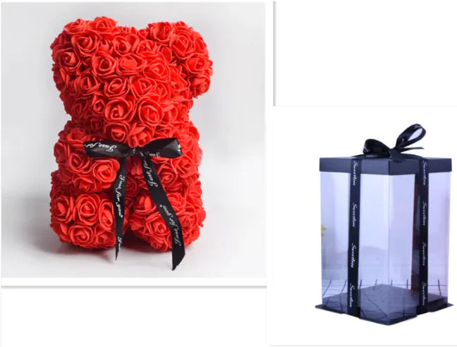 Rose Bear Teddy - Gift For Special Occasion - orevele